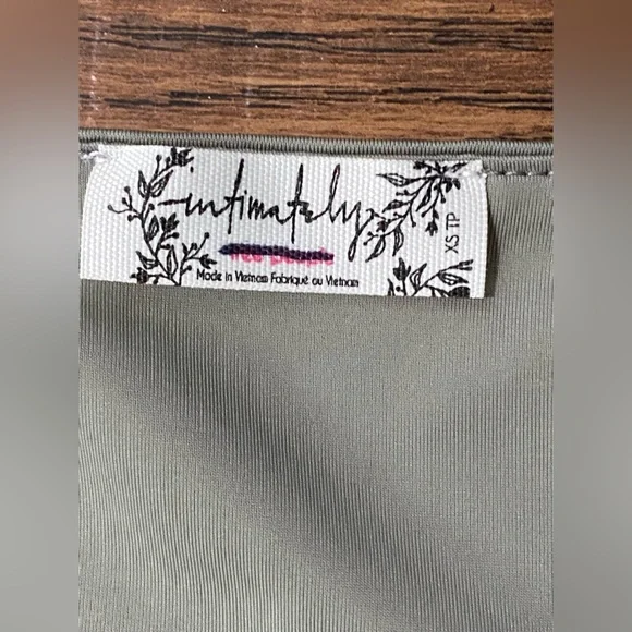 Free People Intimately Women XS Laurel Oak When And Where Bodysuit Cowl Neck - Picture 10 of 14